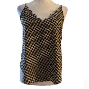 E & M blouse size S color blue Mustard